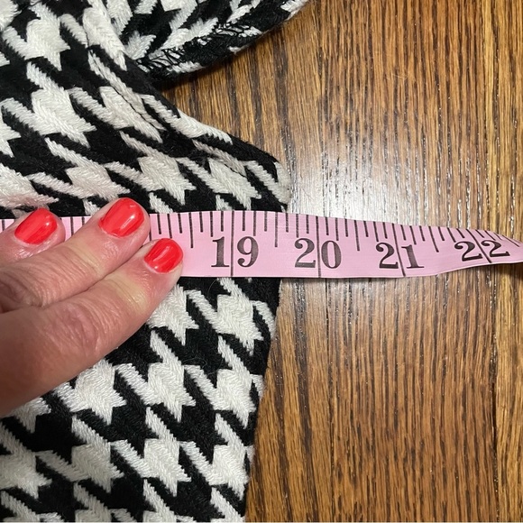 Papillon Mid Length Women's Dress Houndstooth Cowlneck Size Large - Picture 4 of 11